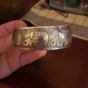 Elephant cuff bracelet
